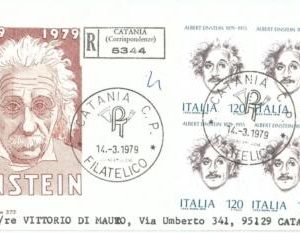 73658 - ITALY  - Postal History -  Block of 4 on FDC Cover 1979 - EINSTEIN