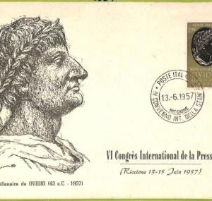 ad3356 - ITALY - Postal History - MAXIMUM CARD - 1957 Ovidio