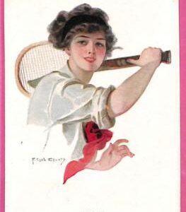 af9449 - VINTAGE  Advertising Illustrated POSTCARD - TENNIS,  F. Earl Christy