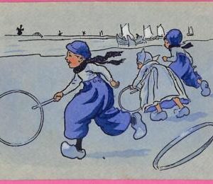 af9458 - VINTAGE  Advertising Illustrated POSTCARD -  TENNIS 1913