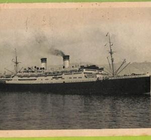 af7943  - Italy -  VINTAGE POSTCARD Ansichtskarten - 1934 - Ship " CONTE GRANDE"