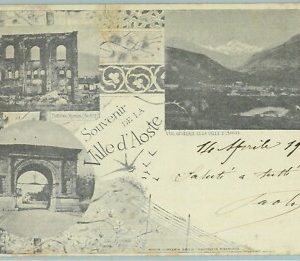 97316 - CARTOLINA d'Epoca -  AOSTA Citta' -  SOUVENIR Gruss Aus 1902
