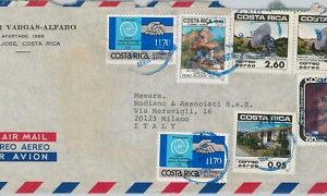 49278 - COSTA RICA - POSTAL HISTORY - Large AIRMAIL COVER to ITALY 1988