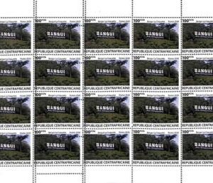 A7237 - CENTRAFRICAINE -  ERROR MISPERF Stamp Sheet - 2020 - Nature