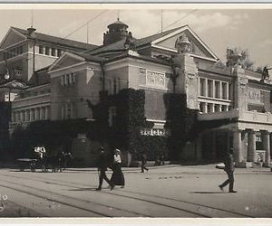 CARTOLINA d'Epoca - BOLZANO - MERANO : TEATRO fotografica