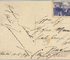 71605 - ITALIA COLONIE: Etiopia - CARTOLINA annullo POSTA MILITARE N. 130 E 1937