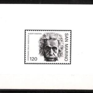 76483 - SAN MARINO - STAMP - NOBEL PRICE Official PRINT on PHOTO PAPER  Einstein