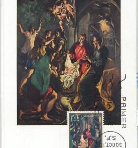 63715 - SPAIN - POSTAL HISTORY: MAXIMUM CARD 1970 -  ART Religion