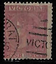 ZA0030e - AUSTRALIA Victoria - STAMP - SG#300 Used SHEET MARGIN with watermark