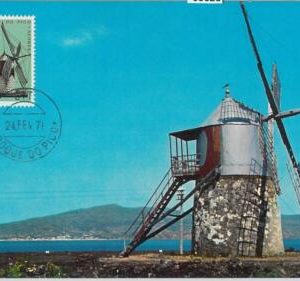 63628 - PORTUGAL - POSTAL HISTORY: MAXIMUM CARD 1971 -  ARCHITECTURE  Windmill