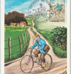 63528  -  FRANCE - POSTAL HISTORY: MAXIMUM CARD 1972 - BICYCLE Journee du Timbre