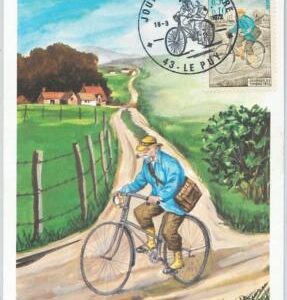63529  -  FRANCE - POSTAL HISTORY: MAXIMUM CARD 1972 - BICYCLE Journee du Timbre
