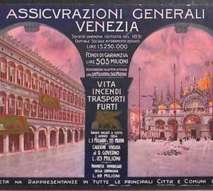 Lib657 - CARTOLINA d'Epoca - PUBBLICITARIA Illustrata: GENERALI VENEZIA Dudovich