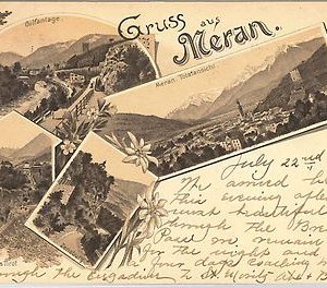 40740   CARTOLINA d'Epoca - BOLZANO - MERANO : GRUSS AUS MERAN  1905