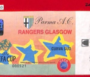 C1343 - Vecchio BIGLIETTO PARTITA CALCIO - 1998 / 99  PARMA vs GLASGOW RANGERS