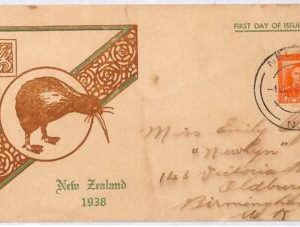 ai1628 - NEW ZEALAND - Postal History - FDC COVER to USA  1939  Royalty