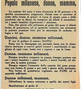65227 - VOLANTINO POLITICO del CLN  1944 Propaganda - RISTAMPA del 1975