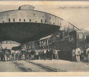 49776   CARTOLINA d'Epoca - FOGGIA   : STAZIONE  FERROVIARIA - INTERNO - BELLA!!