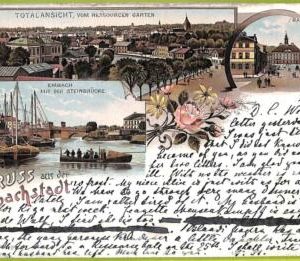 ae9560 - ESTONIA - Ansichtskarten VINTAGE POSTCARD - Gruss aus Embachstadt -1898