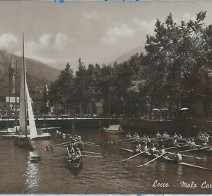 76701 - CARTOLINA d'Epoca - LECCO Citta'  - MOLO CANOTTIERI 1940