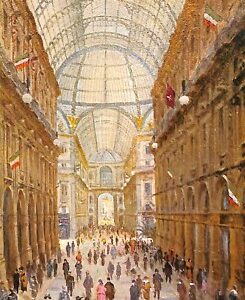 ab0989 - CARTOLINA D'EPOCA - MILANO Città : Galleria Vittorio Emanuele