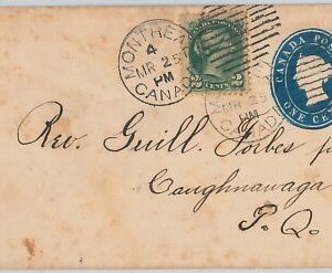 54359 -  CANADA -  POSTAL HISTORY: POSTAL STATIONERY COVER with added STAMP 1925