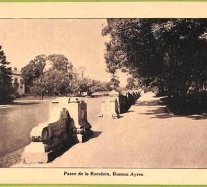 af0283 - ARGENTINA - VINTAGE POSTCARD - Buenos Aires - Paseo de la Recoleta