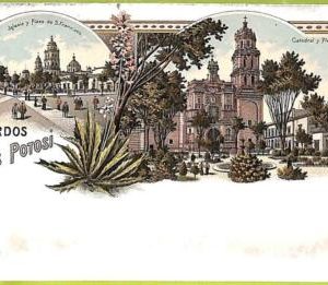 ah0184 - MEXICO - VINTAGE POSTCARD - S.LUIS POTOSI    GRUSS AUS