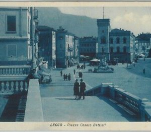 76744   - CARTOLINA d'Epoca -  LECCO Citta' :  PIAZZA BATTISTI