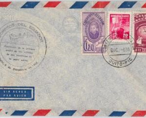 45572  - ECUADOR-  POSTAL HISTORY - Cover with special postmark 1956  AVIATION