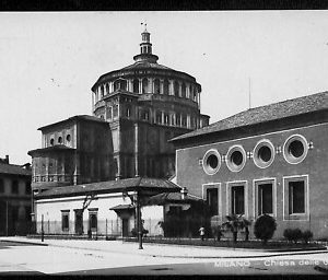 ab1035 - CARTOLINA D'EPOCA - MILANO Città : Chiesa delle Grazie