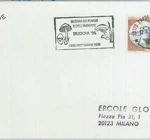 75561 - ITALIA REPUBBLICA -  ANNULLO SPECIALE:  Mostra dei FUNGHI - BUDOIA 1996