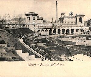 ab1048 - CARTOLINA D'EPOCA - MILANO Città : Interno dell'Arena