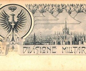 ab1049 - CARTOLINA D'EPOCA - MILANO Città : Militare