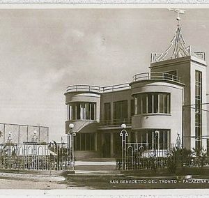 CARTOLINA d'Epoca ASCOLI PICENO - San Benedetto del Tronto: PALAZZINA AZZURRA