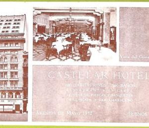 af0310 - ARGENTINA - VINTAGE POSTCARD - Buenos Aires - Castelar Hotel