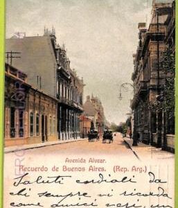 af0223 - ARGENTINA - VINTAGE POSTCARD - Buenos Aires - Avenida Alvear