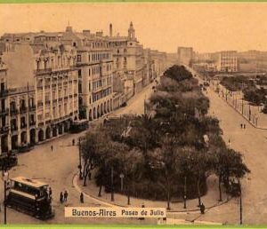 af0313 - ARGENTINA - VINTAGE POSTCARD - Buenos Aires - Paseo de Julio - 1914