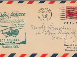 56372 -  USA -  POSTAL HISTORY: HELICOPTER FLIGHT COVER  first flight 1947