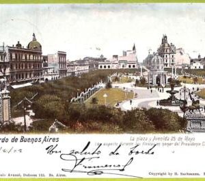 af0226 - ARGENTINA - VINTAGE POSTCARD - Buenos Aires - Avenida de Mayo - 1902