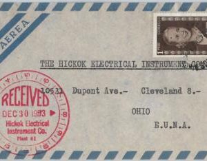 43336 - ARGENTINA - POSTAL HISTORY  -  AIRMAIL COVER to USA - Evita 1953