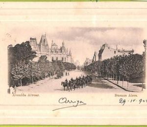 af0228 - ARGENTINA - VINTAGE POSTCARD - Buenos Aires - Avenida Alvear - 1902