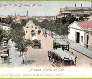 af0316 - ARGENTINA - VINTAGE POSTCARD - Buenos Aires - Avenida Montes de Oca