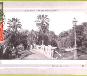 af0227 - ARGENTINA - VINTAGE POSTCARD - Buenos Aires - Recoleta Bridge