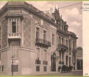 af0229 - ARGENTINA - VINTAGE POSTCARD - Buenos Aires - Calle Juncal y Basavilbas