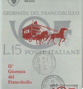 81195 - ITALY - Postal History -  MAXIMUM CARD - STAMP DAY horse carriage 1960
