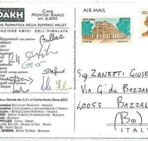 30927 - ITALIAN EXPEDITION to INDIA - Postal History : 1997- MOUNTAINEERING