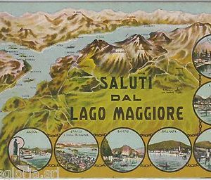55867  -- CARTOLINA d'Epoca - LAGO MAGGIORE:  SALUTI