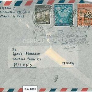 POSTAL HISTORY : CHILE - AIRMAIL COVER to ITALY 1953