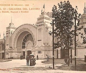 ab1078 - CARTOLINA D'EPOCA - MILANO Città : Galleria del Lavoro